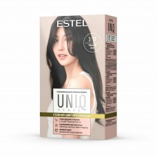 Ухаживающая краска-блеск без аммиака для волос ESTEL UNIQ SENSE 3/17 тёмный шатен пепельно-коричневы